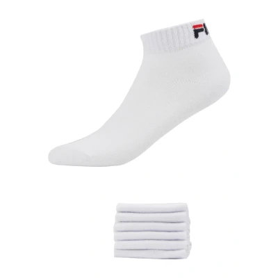 Imagen de Fila Quarter Plain 6 PACK Calcetines white, Talla: 39 42, White