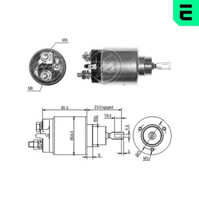Imagen de ERA ZM2777 Interruptor magnético, estárter CITROËN: Berlingo / First I, C3 I Hatchback, Saxo PEUGEOT: 306 Hatchback