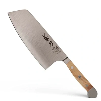 Imagen de Güde Solingen Chai Dao, Cuchillo de Cocina Forjado, 16 cm, Madera, Alpha Olive Doble virola, Hecho a Mano en Alemania, Chrome Steel