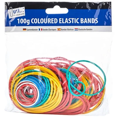 Imagen de Just stationery Bandas elásticas de colores, multi, 6224