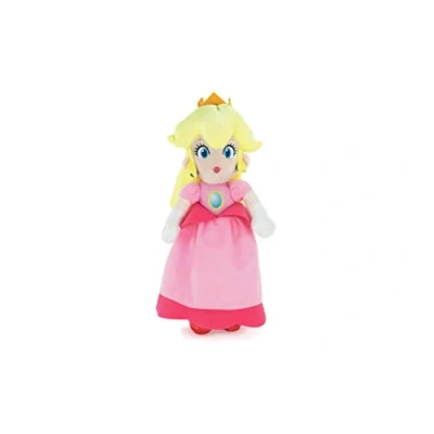 Imagen de Whitehouse Leisure Super Mario Bros Peluche de los Personajes 22 Centímetros Mario, Luigi, Toad, Yoshi, Princesa Peach, Donkey Kong Calidad Soft (Princesa Peach)