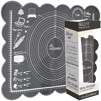 Imagen de SCRAP COOKING Alfombra pastelera Silicona Scrapcooking Need&#039;It 5254