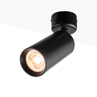 Imagen de Foco LED de Techo y Pared Orientable Aluminio Blanco Aplique con Casquillo GU10 para Salón Interior Superficie
