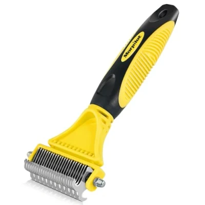 Imagen de Morpilot Cepillo/Peine/Rastrillo de Pelo Muerto para Perro y Gato, Mascota Pequeña, Medianas Grandes, Reduce Eficazmente la Caída Cabello hasta un 90%
