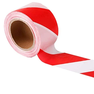 Imagen de TopSoon Cinta Balizamiento Rojo y Blanco 200 m x 70 mm No Adhesivo (1 Rollo)