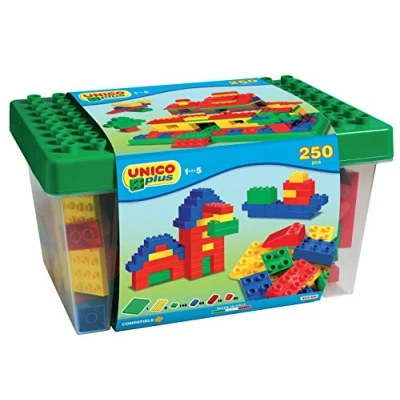 Imagen de Unico Plus 8525 Caja con bloques de construcción (250 piezas), 18 meses a 5 años.