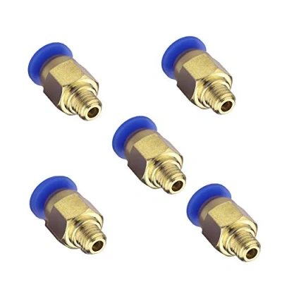 Imagen de SIENOC PC4 M6 neumático de aire recto montaje rápido rosca 4 mm Conector (5 piezas)