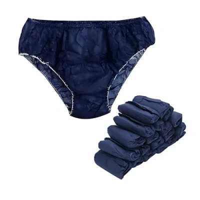 Imagen de Xara Slip Desechable de TNT para Hombre Transpirable e Hipoalergénico Resistente 100% Reciclable Color Azul Oscuro Pack 25