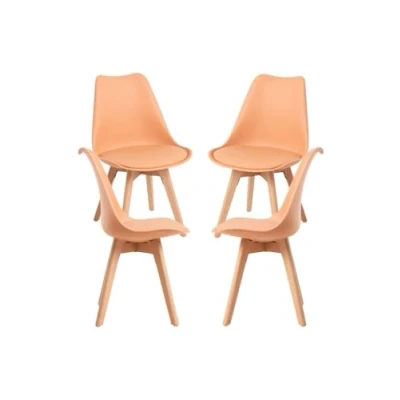 Imagen de Regalos Miguel Packs Sillas Comedor Pack 4 Synk Basic Naranja Claro
