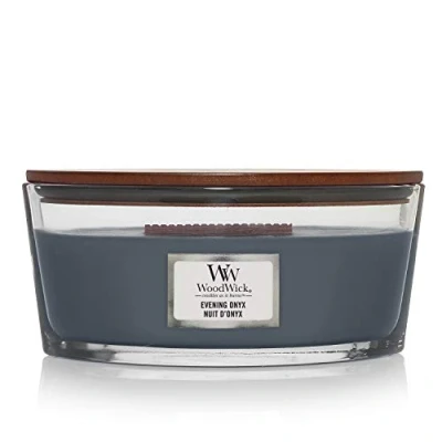 Imagen de Woodwick Ellipse Vela Aromática, Azul (Evening Onyx), 453g