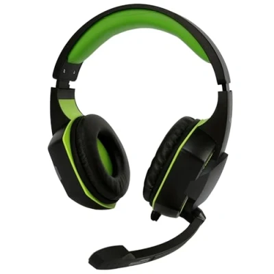 Imagen de Amstrad Pro Gamer Basic AMS H555 Auriculares con retroiluminación LED (40 mm, micrófono Integrado, Ajuste de Volumen)