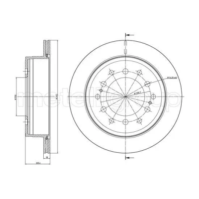 Imagen de Disco de freno METELLI 23 0972C