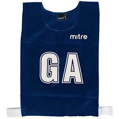 Imagen de Mitre Netball Pro Peto de entrenamiento para adultos, juego 7 unidades, talla L, azul marino