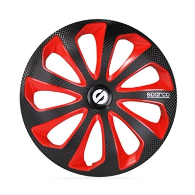 Imagen de SPARCO Sicilia SPC1375BKRDC Tapacubos 13in negro/rojo, carbón