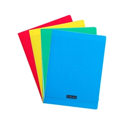 Imagen de Clairefontaine ES Calligraphe 18060AMZC Juego de 9 Cuadernos Grapados Incoloros (marca 24x32 cm 48 Páginas Cuadrados Grandes Papel Blanco 90 g Cubierta Polipropileno