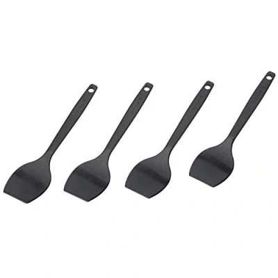 Imagen de Westmark 4 Espátulas para Raclette/mini espátulas, Longitud: 16,6 cm, Plástico, Gourmetta, Negro, 20452270