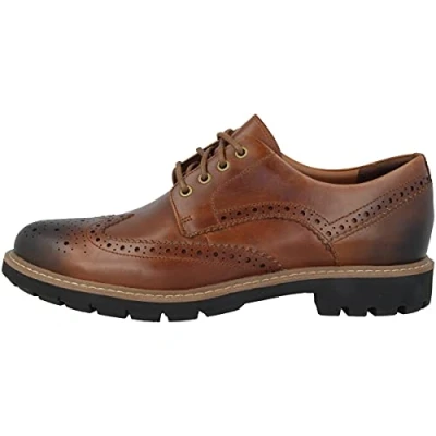 Imagen de Clarks Batcombe Wing, Zapatos de Cordones Derby Hombre, Marrón (Dark Tan Leather), 41 EU