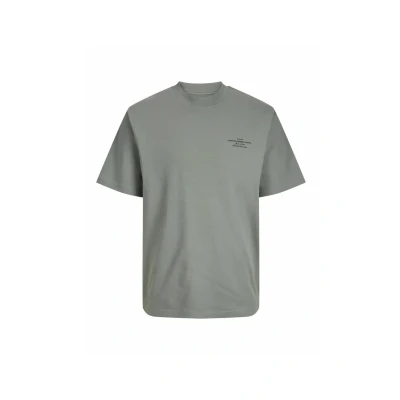 Imagen de JACK &amp; JONES Jprblachad Branding SS Crew Neck tee Sn Camiseta, Verde ágave, S Hombres