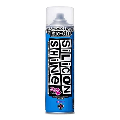 Imagen de Muc Off Silicon Shine Abrillantador de Bicicleta Silicona Líquida, 500 ML Spray Protector Bicicleta, y Reductor Fricción Para Acabado Luciente Todo Tipo Bicicletas