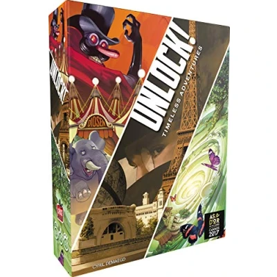 Imagen de Unlock! Timeless Adventures Asmodee Juego de mesa, cooperativo, escape, con aplicación (versión en francés)