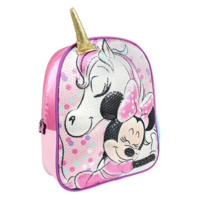 Imagen de Artesania Cerda Mochila Infantil 3D Minnie, Rosa, 31 cm