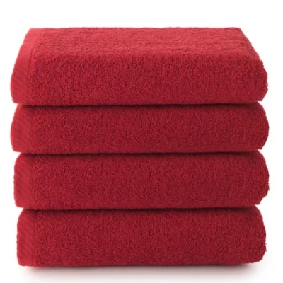 Imagen de Top Towel Plus Toallas baño 4 de Cara o Bidet 30x50 cms Algodon 100% Granate