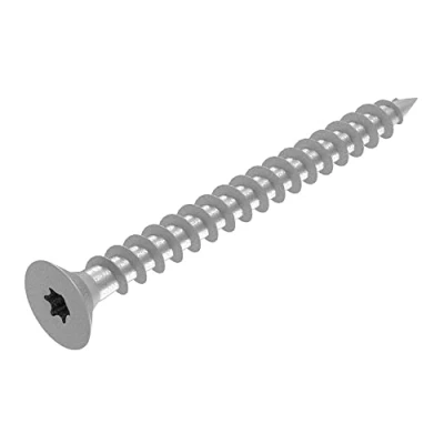 Imagen de SECCARO tornillo para madera aglomerada, 5 x 60 mm, acero inoxidable V2A, VA A2, con rosca completa, TX/hexágono interior, 150 unidades