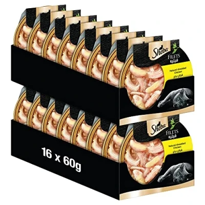 Imagen de Sheba Filetes Comida húmeda para Gatos en la cáscara Pollo 16 x 60 g