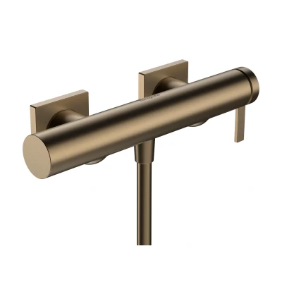 Imagen de hansgrohe Tecturis E, grifo de ducha visto para 1 función, monomando ducha, mezclador bronce cepillado