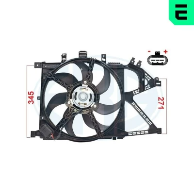 Imagen de ERA 352127 Ventilador de Radiador 386 12 OPEL: Combo C Furgón / Familiar, Tour, Corsa Hatchback