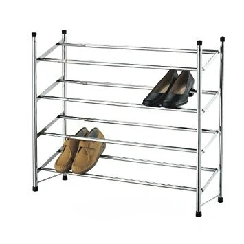 Imagen de Taylor &amp; Brown® Zapatero apilable y extensible de 4 niveles, cromado