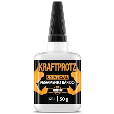 Imagen de 50g Pegamento instantáneo extra fuerte, Con punta anti secado incluida, KRAFTPROTZ, liquido superpotente, El embalaje puede variar