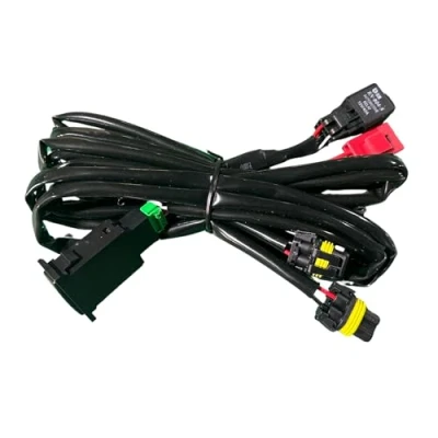 Imagen de Kit de cableado interruptor luz antiniebla, 12V relé fusibles arnés encendido/apagado antiniebla LED Universal para coche