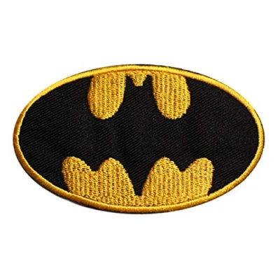 Imagen de parche bordado para coser con película de Batman Super Héroe, ropa, camisas, vaqueros, etc