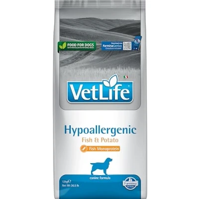 Imagen de Vet Life HIPO Fish y Potato Dog, 1 Unidad (12 kg)