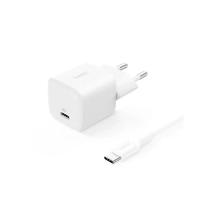 Imagen de Cargador De Pared Belkin Boostcharge Usb c Power Delivery 25w + Cable Blanco