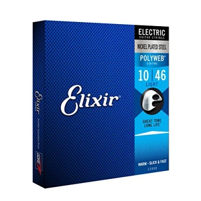 Imagen de Elixir Cuerdas para guitarra eléctrica Strings con recubrimiento POLYWEB, calibre ligero, Light(10 46)