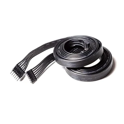 Imagen de Litcessory Cable de Extensión para Philips Hue Lightstrip Plus (1m, 2 Unidades, Negro ESTÁNDAR 6 PINES V3)