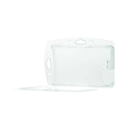 Imagen de rígidoble 892419 Identificador doble para 2 tarjetas de operación/seguridad en el formato 54 x 85 mm, paquete 10 piezas, transparente