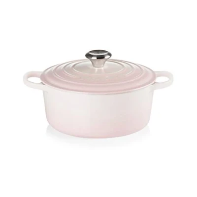 Imagen de Le Creuset Casserole Signature Shell Pink ø 24 cm / 4.2 Liter