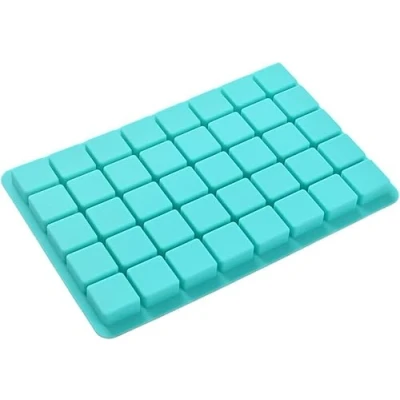 Imagen de Selecto Bake 40 Cavidades Molde Cuadrado de Silicona Chocolate para Hornear Pasteles Moldes Dulces Bandeja Cubitos Hielo Hacer