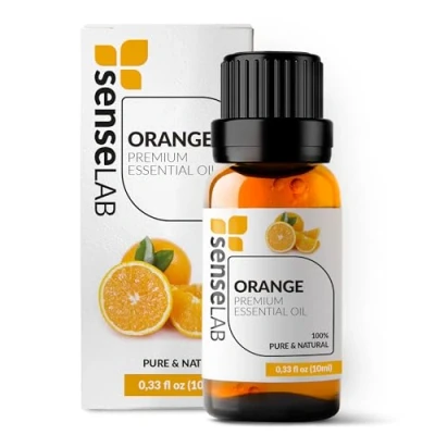 Imagen de SenseLAB Aceite Esencial de Naranja Natural 100% Puro Grado Terapéutico para Difusor Aromaterapia y Humidificador Relajación Bienestar Subir el Ánimo (10 ml)