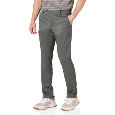 Imagen de Amazon Essentials Pantalón de Golf Elástico Ajuste Entallado Hombre, Gris, 33W / 28L