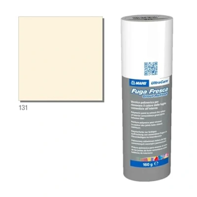 Imagen de Mapei Ultracare FUGA FRESCA 131 Vainilla pintura polimérica para renovar el color de las juntas cemento Botella 160 g.