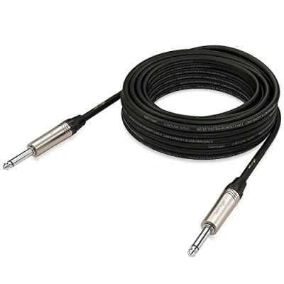 Imagen de Behringer GIC 1000 Gold Performance Cable de instrumento 10 m (32,8 pies) con conectores TS 1/4&quot;