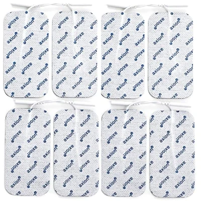 Imagen de Set de 8 Electrodos largos axion Compatibles con CEFAR COMPEX Parches para su aparato electroestimulador TENS y EMS