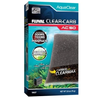 Imagen de Fluval Clear Carbón para Filtro Mochila Acuario AquaClear AC50, 1 pc