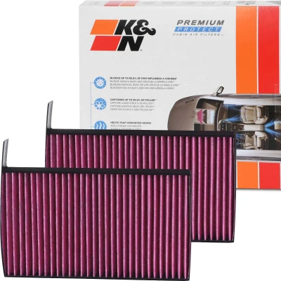 Imagen de K&amp;N Filters DVF5079 Filtro de habitáculo carbón activado 242 30 cuadrada TESLA: Model 3, Y