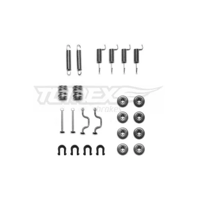 Imagen de TOMEX brakes TX 42 09 Juego de accesorios, zapatas freno Eje trasero TOYOTA: Celica V Coupé