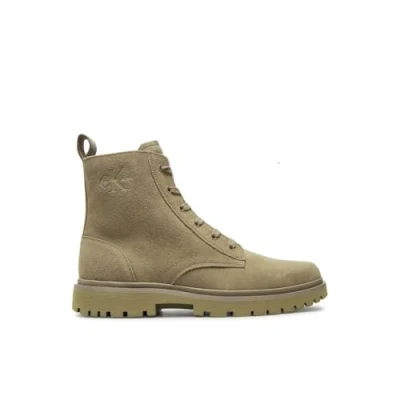 Imagen de Calvin Klein Jeans EVA BOOT MID Laceup Iconic Botines con cordones, Hombre, Talla: 46, Triple savannah tan Zapatos